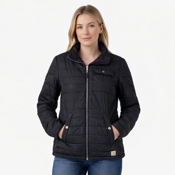 Carhartt Jackets & Blazers - Carhartt Jacket Womens Amoret Black Puffer Coat Quilted #45